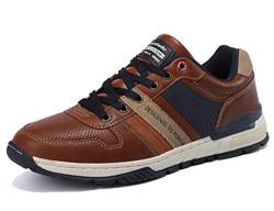 ARRIGO BELLO Freizeitschuhe Herren Sneaker Walkingschuhe Herrenschuhe Berufsschuhe Laufschuhe Atmungsaktiv Leichte Größe 41-46(A_Braun, 41) von ARRIGO BELLO