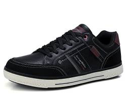 ARRIGO BELLO Sneaker Herren Freizeitschuh Schuhe Berufsschuhe Sportschuhe Outdoor Leichtgewicht Walkingschuhe Sneakers Größe 41-46(C3 Schwarz, Größe_44) von ARRIGO BELLO