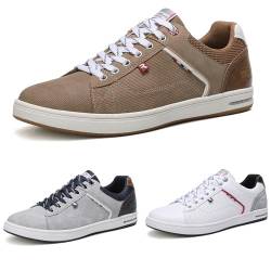 ARRIGO BELLO Sneaker Herren Schuhe Business Freizeitschuhe Leichte Trainers für Walking, Laufen, Sport Größe 41-46 (43, M_Braun) von ARRIGO BELLO