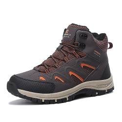 ARRIGO BELLO Winterschuhe Herren Winterstiefel Warm Gefütterte Wanderschuhe Rutschfest Trekkingschuhe Wanderstiefel High-Top Stiefel Größe 41-46（D Dbrown01,44） von ARRIGO BELLO