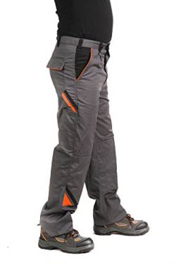 ART.MAS Bundhose Arbeitshose Arbeitskleidung Hose 320g/m2, grau Professional, Gr. 46-64 (50, grau) von ART.MAS