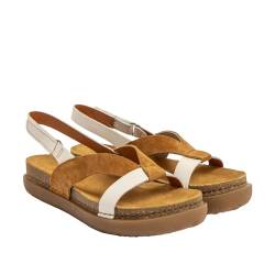 ART Damen 1718 Rhodos Sandale, Nappa Cream Toffee, 42 EU von ART