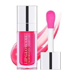 Artifun ARTIFUN Lip Glow Oil, Aufpolsterndes LippenöL, FlüSsiger Lippenstift, Lippenöl Crystal Plump, Nicht klebriger Lipgloss Oil Jelly Lip, Lip Glow Öl (Kirsche) von ARTIFUN