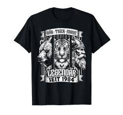 BÄRTIGERMANN Bär Tiger Mann 1984 Geburtstag Wikinger Spruch T-Shirt von ARTIPALATI Geschenke