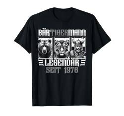 BÄRTIGERMANN Legendär Seit 1978 Geburtstag Spruch Lustig T-Shirt von ARTIPALATI Geschenke