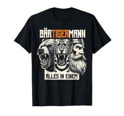 Bär Tiger Mann BÄRTIGERMANN Alles In Einem Bart Bartträger T-Shirt von ARTIPALATI Geschenke