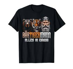 Bär Tiger Mann BÄRTIGERMANN Alles In Einem Bart Bartträger T-Shirt von ARTIPALATI Geschenke