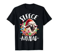 Fleece Navidad Feliz Navidad Schaf Lustiges Weihnachten T-Shirt von ARTIPALATI Geschenke