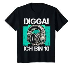 Kinder 10 Jahre Junge Geburtstag Digga! Ich Bin 10 Zocker T-Shirt von ARTIPALATI Geschenke