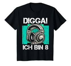Kinder 8 Jahre Junge Geburtstag Digga! Ich Bin 8 Zocker T-Shirt von ARTIPALATI Geschenke
