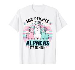 Mir Reichts Ich Geh Alpakas Streicheln Lama Alpaka Wanderung T-Shirt von ARTIPALATI Geschenke