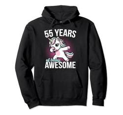 55. Geburtstag 55 Years Of Being Awesome 55 Jahre Einhorn Pullover Hoodie von ARTIPALATI