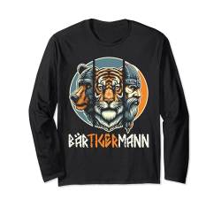 BÄRTIGERMANN Wikinger Bart Vollbart Bär Tiger Mann Langarmshirt von ARTIPALATI