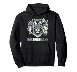 BÄRTIGERMANN Wikinger Bart Vollbart Bär Tiger Mann Pullover Hoodie von ARTIPALATI