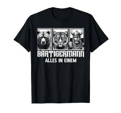 BÄRTIGERMANN Wikinger Bart Vollbart Bär Tiger Mann T-Shirt von ARTIPALATI