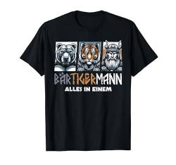 BÄRTIGERMANN Wikinger Bart Vollbart Bär Tiger Mann T-Shirt von ARTIPALATI