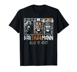 BÄRTIGERMANN Wikinger Bart Vollbart Bär Tiger Mann T-Shirt von ARTIPALATI