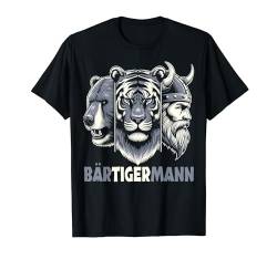 BÄRTIGERMANN Wikinger Bart Vollbart Bär Tiger Mann T-Shirt von ARTIPALATI