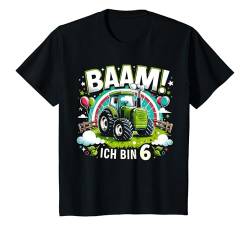Kinder 6. Geburtstag Traktor 6 Jahre Landwirt Sechs Bauer Ich Bin 6 T-Shirt von ARTIPALATI