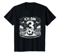 Kinder Ich bin 3 3. Geburtstag Junge Drei Jahre Fußball Spieler T-Shirt von ARTIPALATI