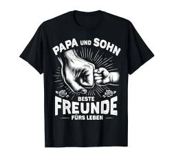 Papa Und Sohn Vater Geburtstag Vatertag Spruch Faust Fäuste T-Shirt von ARTIPALATI