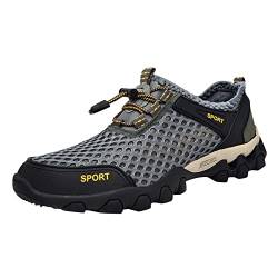 Herren Wanderschuhe rutschfeste Turnschuhe Mesh Atmungsaktiv Leichte Casual Sneakers für Jogging Reisen mit Fußgewölbeunterstützung Mode Vielseitig Bequeme Schuhe Outdoor Fitnessschuhe für Wandern, von ARTRAY