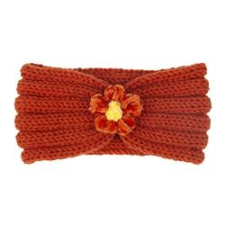 Blumen-Haarband Wollstirnband for warme und Kinderfarbe Stirnband Top Winter Herbst Haarband Solide 21 Seiden-Haargummis for Haare von ARTSIM