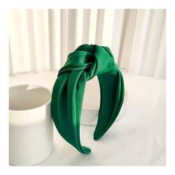 Damen Kopfmitte Knoten, Kopftuch Casual Trim, Stirnband, neuer Kopfschmuck, Kleidung (Color : Green 1 Hairband) von ARTSIM