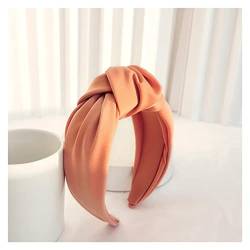 Damen Kopfmitte Knoten, Kopftuch Casual Trim, Stirnband, neuer Kopfschmuck, Kleidung (Color : Orange Hairband) von ARTSIM