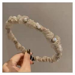 Diamanten plissiertes Haarband Wildhaarkarte weibliches Temperament Haarschmuck dünnes Seitenstirnband (Color : E, Size : 1) von ARTSIM