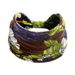 Elastisches Stirnband, breit geknotetes Damen-Stirnband, rutschfestes Stirnband, elastisches Knoten-Stirnband for Damen (Color : B, Size : One Size) von ARTSIM