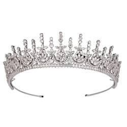 Haarband Tiara und Krone Understatement Luxus Braut Vintage Hochzeit Haarschmuck Boutique (Metallfarbe: Weißgold) (Color : Gold, Size : 25mm) von ARTSIM