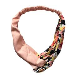 Haarschmuck for Damen, vielseitiges Blumenkreuz, Haarband, Waschgesicht, elastisches Stirnband, Haarband for Herren (Color : Orange, Size : One Size) von ARTSIM