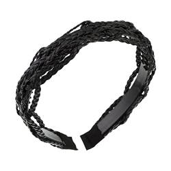 Rutschfeste Stirnbänder Cortex Braid Damen Twist Haarbänder Stirnband Lünette Einfarbige Kopfbedeckung Mädchen Haarschmuck von ARTSIM