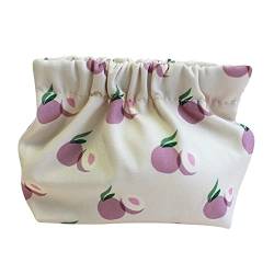 ARVALOLET Fashion Make Up Pouch Casual Cute Toiletry Bag Portable Printed No Zipper Simple Lightweight for Headphones Jewelry, Stil 2, modisch von ARVALOLET