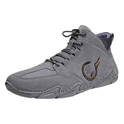 ARtray Schuhe Herren Sportschuh Neuer Frühlings- und Herbst-Herren-Korean-High-Top-Short-Stiefel-Schuh Schuhe Herren Wasserdicht Größe 39 (Grey, 39) von ARtray