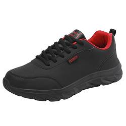 ARtray Sneaker Herren 39 Herrenschuhe Große Größe Lässiges Laace Up Einfarbige Lässige Mode Einfache Schuhe Laufschuhe Ski Schuhe Herren 42 (Red, 40) von ARtray