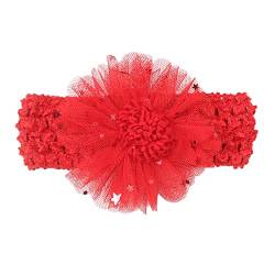 Ohrenschützer Kinder Winter Jungen, Mädchen, feste Spitze, Haarband, Kopfbedeckung, Stirnband, elastisch, Haarschmuck Baby Haarschleife Samt (Red, One Size) von ARtray