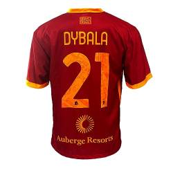 3R SPORT SRL Unisex Ma/Ro2324/Home/Dybala Fußballtrikot, rot, XXL von AS Roma