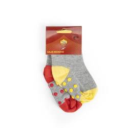 CHAPS Merchandising GmbH Unisex-Jugend ASR-SO-23 Socken, Grigi-Giallo e Rossi, 16-17 von AS Roma