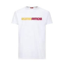 NICOMAX Unisex Rm T-Shirt, Weiß, M von AS Roma