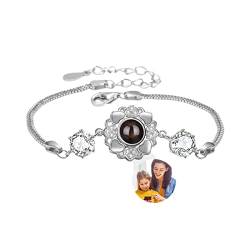 ASD Jewerly Herz-Armband mit Bild innen benutzerdefinierte personalisierte Foto Projektion Armband, Bild Armband personalisierte Foto Memorial Armband für Frauen Freundin Mom von ASD Jewerly