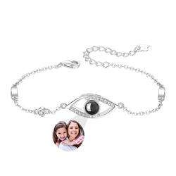 ASD Jewerly Herz-Armband mit Bild innen benutzerdefinierte personalisierte Foto Projektion Armband, Bild Armband personalisierte Foto Memorial Armband für Frauen Freundin Mom von ASD Jewerly