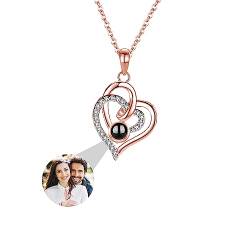 ASD Jewerly Personalisierte Herz Halskette Für Frauen, Personalisierte Foto Projektion Halskette Ich Liebe Sie Halskette 100 Sprachen Personalisierte Geschenk Für Frauen Frau Mutter von ASD Jewerly