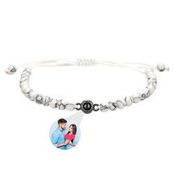 ASD Jewerly Personalisiertes Armband mit Bild innen, Bild Armband personalisiertes Foto, Foto-Armband angepasstes Bild für Frauen/Männer Geburtstag für Paar/bester Freund/Tier von ASD Jewerly