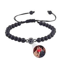 Personalisierte Runde Perlen Armbänder Foto Armbänder Frauen Kundenspezifische Projektion Armbänder Muttertag Geburtstagsgeschenk Mit Bildern Weihnachtsschmuck Für Mutter von ASD Jewerly