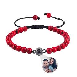 Personalisierte Runde Perlen Armbänder Foto Armbänder Frauen Kundenspezifische Projektion Armbänder Muttertag Geburtstagsgeschenk Mit Bildern Weihnachtsschmuck Für Mutter von ASD Jewerly