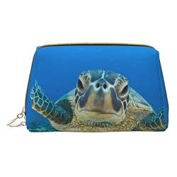 ASEELO Sea Turtles Kosmetiktasche, Make-up-Tasche, Reise-Kosmetiktasche für Frauen, leicht zu tragen, Weiss/opulenter Garten, Einheitsgröße von ASEELO