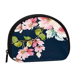 Münzgeldbörse Geldbörse Münzbeutel Romantische Rosen Shell Aufbewahrungstasche Reißverschluss Geld Geldbörsen Tasche für Frauen Männer Kinder, blumenmuster, Shell storage bag, Münzbeutel von ASEELO