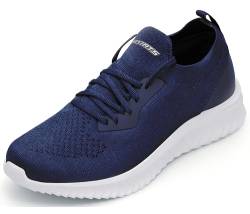 ASHION Damen Sneaker Turnschuhe Leicht Bequeme Laufschuhe Sportschuhe Freizeitschuhe StraßenlaufschuheTennis Schuhe,A Blau,41 EU von ASHION